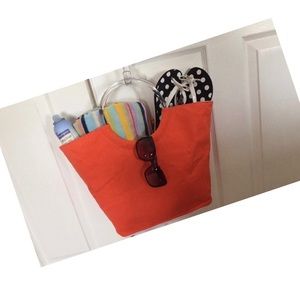 Nordstrom beach bag, canvas reversible